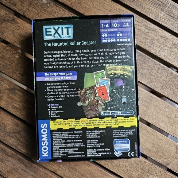 Exit: the Haunted Rollercoaster riddle family Christmas board game - Picture 3 of 3